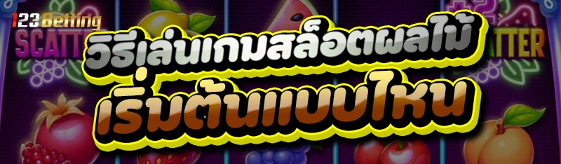 วิธีเล่นเกมสล็อตผลไม้ เริ่มต้นแบบไหน